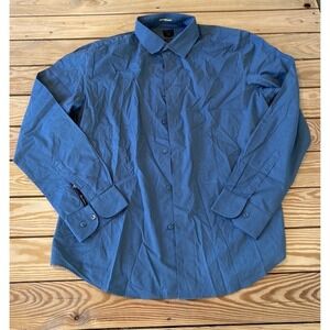 Rare Rabbit Button Down Shirt Size Large Men’s Blue Long Sleeve